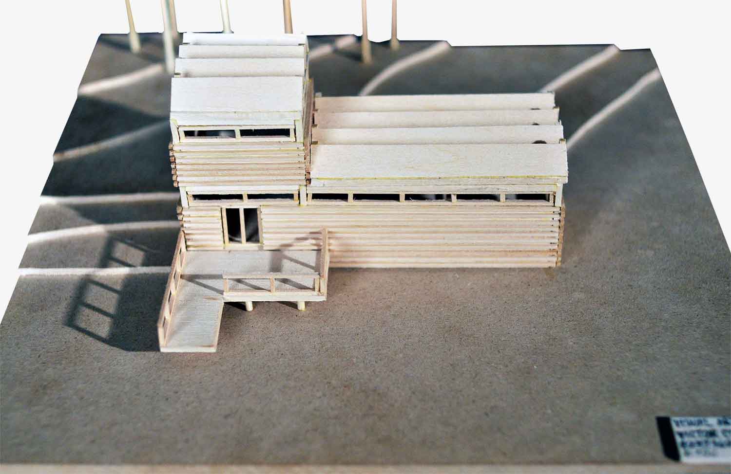 Physical model aerial view