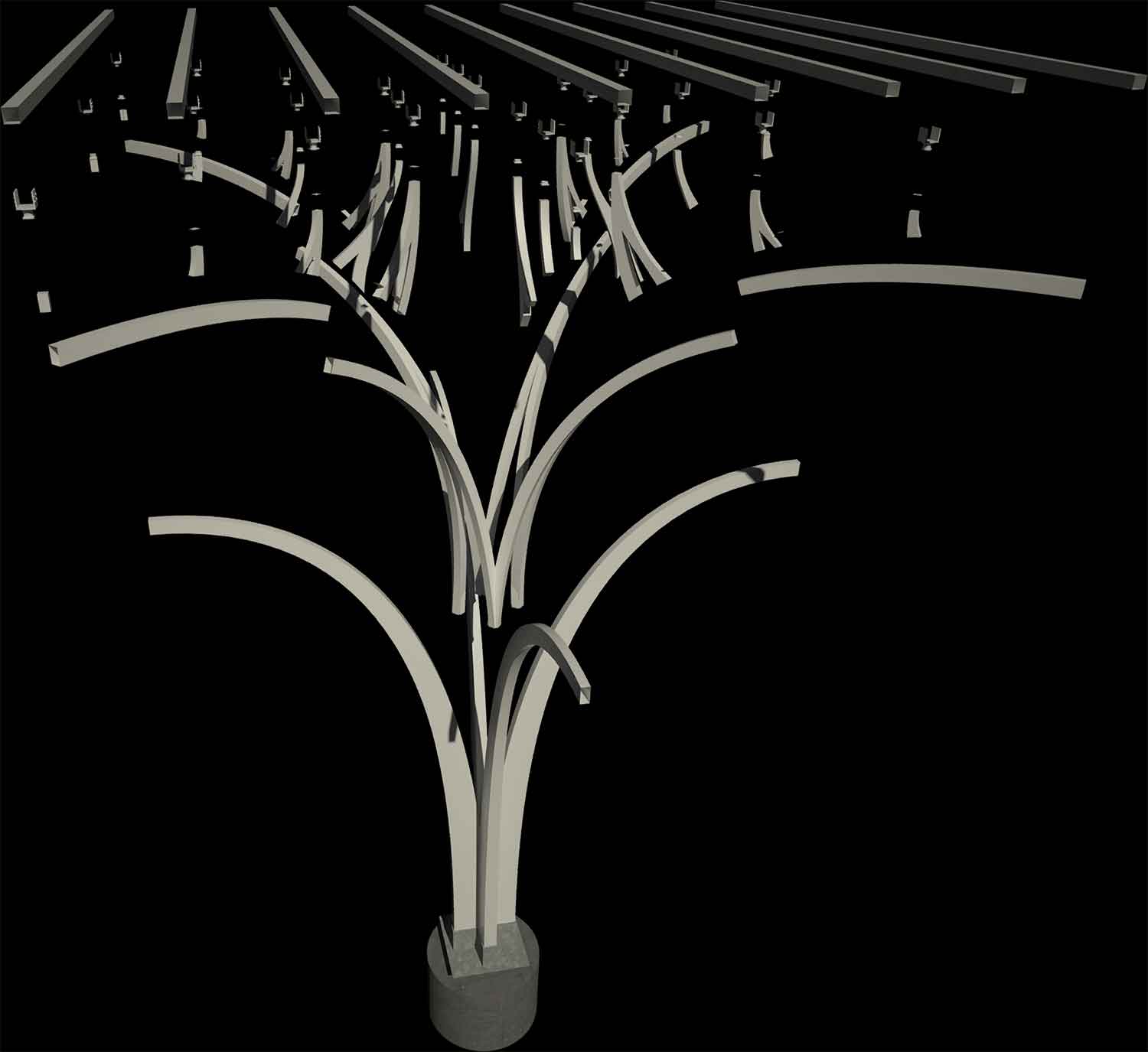 Tree module exploded perspective