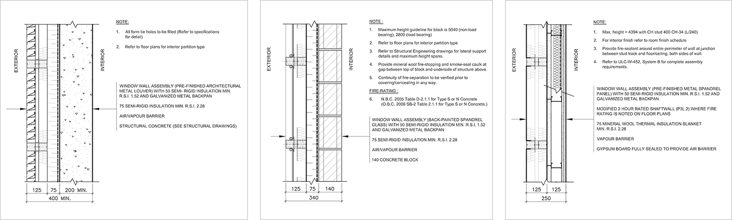 Wall assembly details