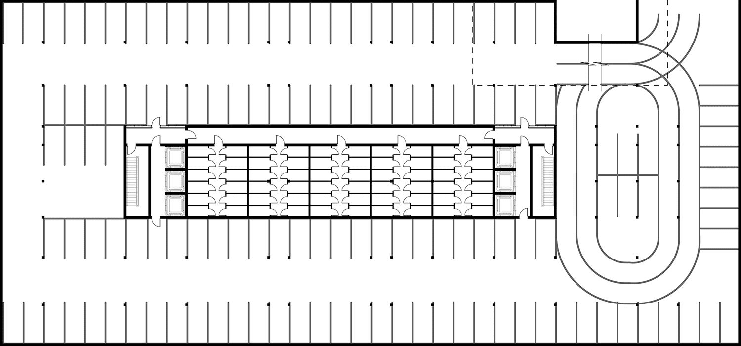 Underground parking level plan