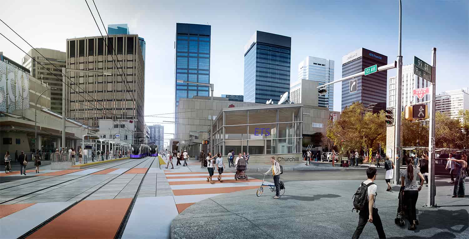 Downton Edmonton proposed LRT line