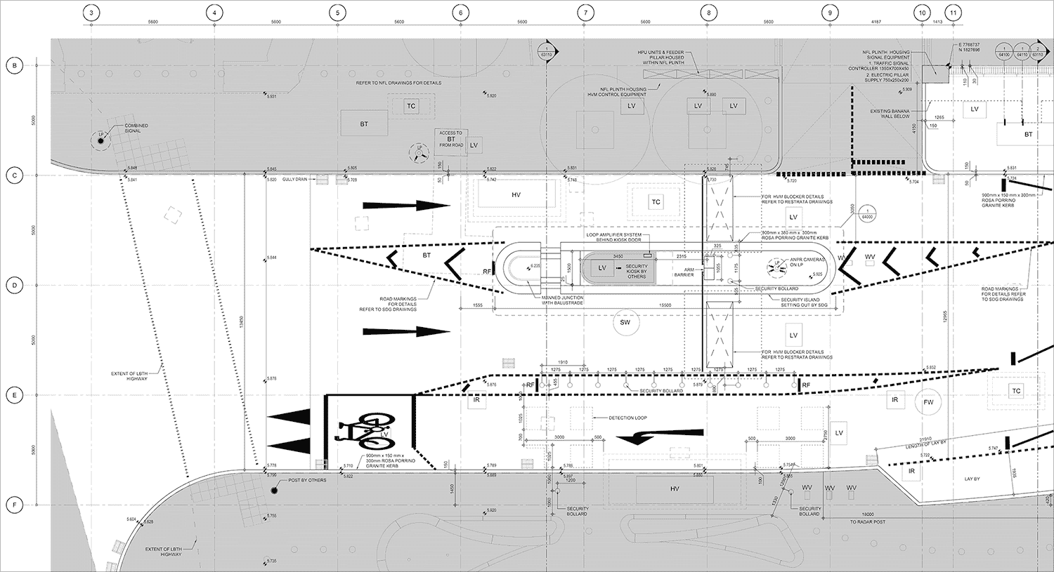 Partial setting out plan