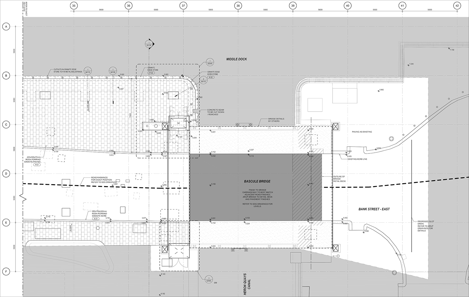 Partial surface finishes plan