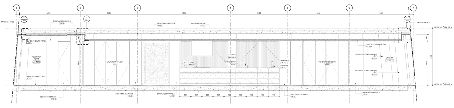 Corridor elevation