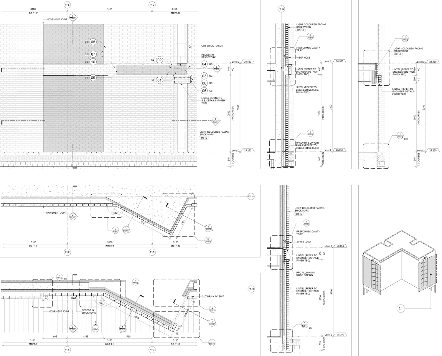 Bay detail drawings